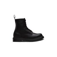 Dr. Martens bocanci de piele 1460 Pascal MONO femei, culoarea negru, cu toc plat 24479001