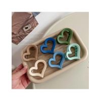 En-gros Cleste pentru par, din silicon, marime medie, model Inima, 6 culori