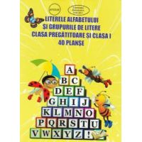 Literele alfabetului si grupurile de litere clasa pregatitoare si clasa I 40 de planse