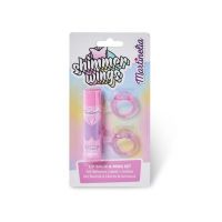 Set balsam de buze si 2 inele Shimmer Wings, Martinelia 26125, 4 g Engros