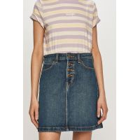 Lee Fustă jeans culoarea albastru marin