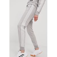 Adidas Pantaloni GM8735 femei, culoarea gri, cu imprimeu