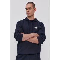 Adidas Bluză H12216 bărbați, culoarea albastru marin, material neted