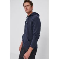 Boss Bluză bărbați, culoarea albastru marin, material neted