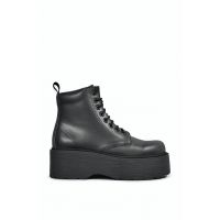 Altercore Botine Adara femei, culoarea negru, cu platformă
