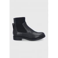 Hugo Cizme femei, culoarea negru, cu toc plat