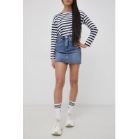 Superdry Fustă jeans mini, model drept