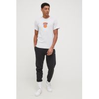 HUF tricou din bumbac culoarea gri, cu imprimeu