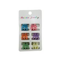 En-gros Set 6Clesti pentru par marime mica 3cm, din silicon, multicolor