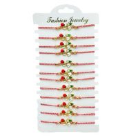 Set 12 Bratari reglabile Martisor, Ghiocel Norocos, model 2024, en-gros