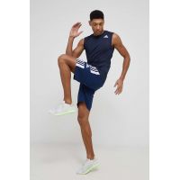 adidas Performance pantaloni scurți de antrenament HC6281 bărbați, culoarea bleumarin HC6281