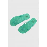 Billabong slapi femei, culoarea turcoaz, cu toc plat