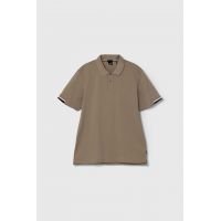 BOSS polo de bumbac culoarea negru, uni 50467113