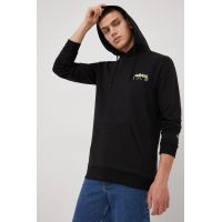 adidas Originals bluză HC7120 barbati, culoarea negru, neted HC7120-BLK/SYELO