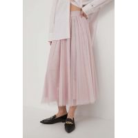 Joop! fusta culoarea roz, midi, evazati