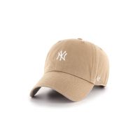 47brand șapcă MLB New York Yankees culoarea bej, cu imprimeu  B-BSRNR17GWS-KH