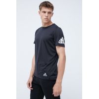 adidas Performance tricou de alergare Run It HB7470 culoarea negru, cu imprimeu