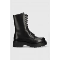 Vagabond Shoemakers bocanci de piele Cosmo femei, culoarea negru, cu platforma