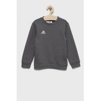 adidas bluza copii culoarea gri, neted