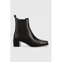 Aldo ghete chelsea de piele Foal femei, culoarea negru, cu toc drept