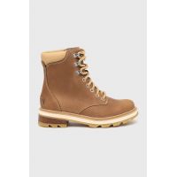 Sorel bocanci Lennox Lace femei, culoarea maro, cu platforma