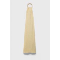 American Vintage esarfa de lana femei, culoarea galben, neted
