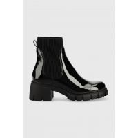 Steve Madden botine Hutch femei, culoarea negru, cu platforma