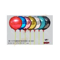Balon folie aluminiu 25 cm cu suport Engros