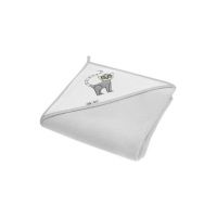 Prosop de baie cu gluga 100x100cm 100% bumbac Akuku Lemur Gri Engros