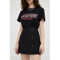 The Kooples fusta culoarea negru, mini, evazati