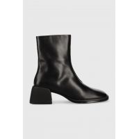 Vagabond Shoemakers cizme de piele Ansie femei, culoarea negru, cu toc drept