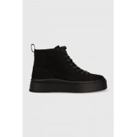 Vagabond Shoemakers cizme de piele Stacy femei, culoarea negru, cu platforma
