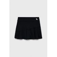 Abercrombie & Fitch fusta fete culoarea negru, mini, evazati