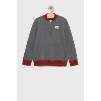 Abercrombie & Fitch bluza copii culoarea gri, neted