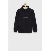 Abercrombie & Fitch bluza culoarea negru, neted