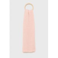 American Vintage esarfa din amestec de lana culoarea roz, neted