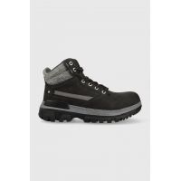 Lee Cooper pantofi femei, culoarea negru, cu toc plat, izolare usoara