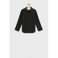 Abercrombie & Fitch camasa de bumbac pentru copii culoarea verde