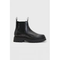 AllSaints ghete chelsea de piele Arlo femei, culoarea negru, cu platforma