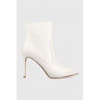 MICHAEL Michael Kors cizme de piele Rue femei, culoarea alb, cu toc cui