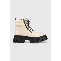 Steve Madden bocanci Incredible femei, culoarea bej, cu platforma, izolare usoara