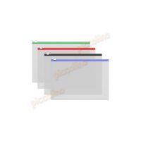 Buzunar cu fermoar colorat ErichKrause174 Fizzy Clear B5 mix culoare Engros