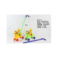 Jucarie de impins CAL si CALARET, cu maner, 21×8×64cm, multicolor, +3ani, en-gros