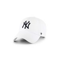47brand șapcă de baseball din bumbac MLB New York Yankees culoarea alb, cu imprimeu B-RGW17GWS-WHA