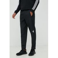 adidas Performance pantaloni de antrenament Designed For Movement barbati, culoarea negru, neted