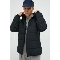 Abercrombie & Fitch geaca barbati, culoarea negru, de tranzitie
