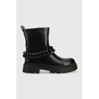 Answear Lab botine femei, culoarea negru, cu toc drept