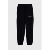 Abercrombie & Fitch pantaloni de trening culoarea negru, cu imprimeu