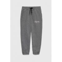 Abercrombie & Fitch pantaloni de trening pentru copii culoarea gri, cu imprimeu