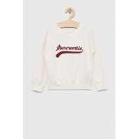Abercrombie & Fitch bluza copii culoarea bej, cu imprimeu